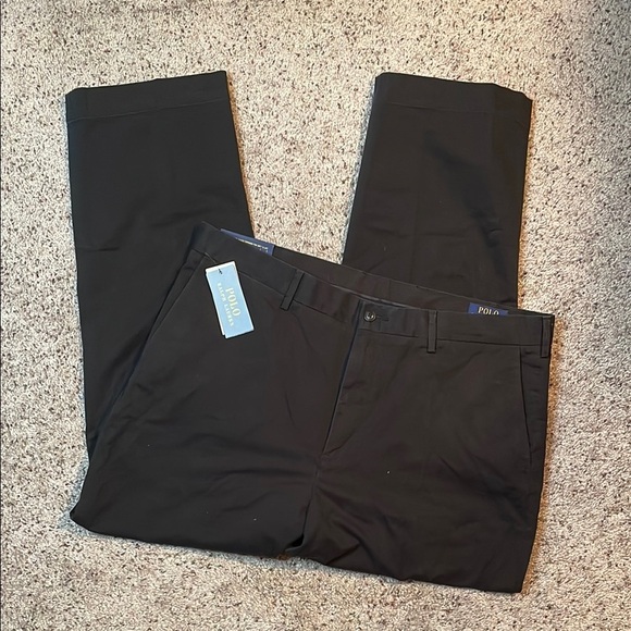 NWT Polo by Ralph Lauren Men's Black Stretch Classic Fit Dress Pants W38xL30 - Picture 1 of 9